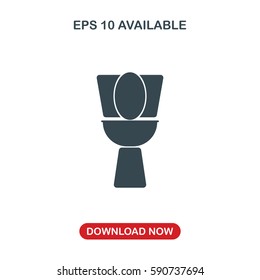 Toilet icon vector