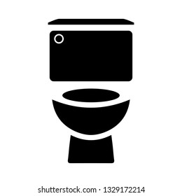 Toilet Icon Vector Design. Toilet bowl icon. Simple element illustration. Toilet bowl symbol design template. Can be used for web and mobile on white background