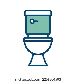 plantilla de diseño vectorial de icono del inodoro en fondo blanco