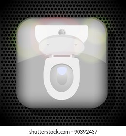toilet icon. vector illustration