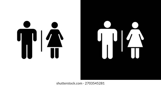 Toilet icon. Vector illustration. Flat design.