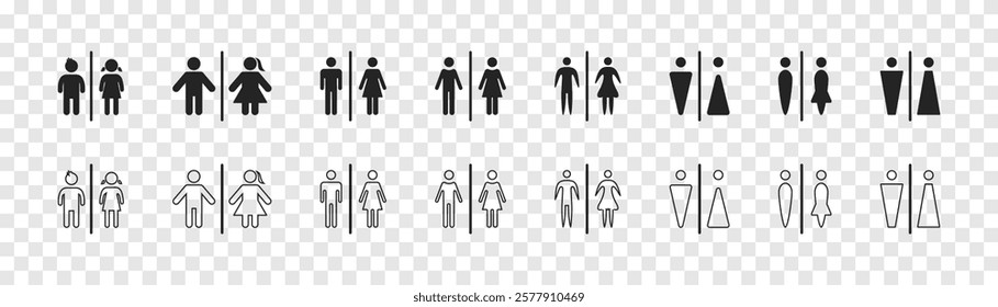 Toilet icon. Vector Illustration. Logo.