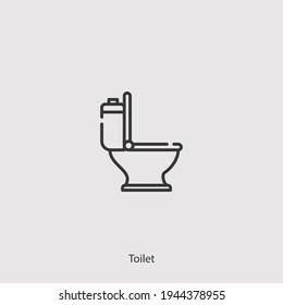 toilet  icon vector isolated on white background