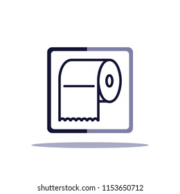 Toilet icon vector logo