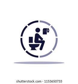 Toilet icon vector logo