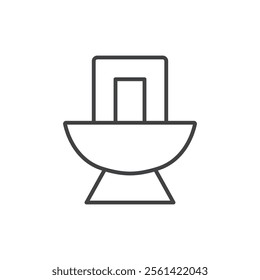 Toilet icon Vector logo set flat