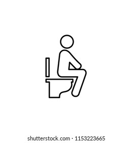Toilet Icon Vector, Logo Template