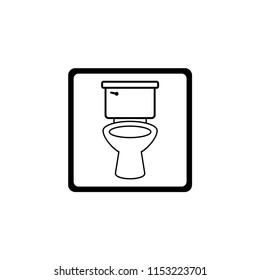 Toilet Icon Vector, Logo Template