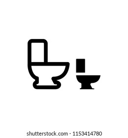 Toilet Icon Vector Logo Template