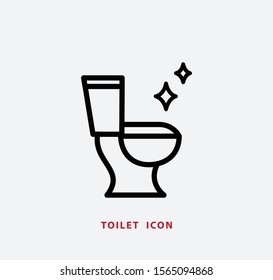 Toilet icon vector logo template illustration