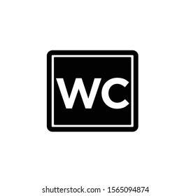 Toilet icon vector logo template illustration