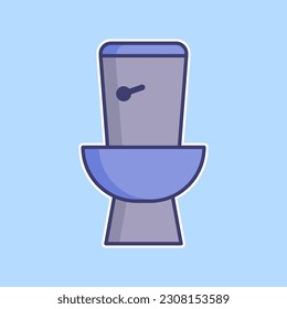 Toilet icon vector on trendy design