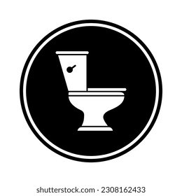 Toilet icon vector on trendy design