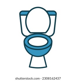 Toilet icon vector on trendy design