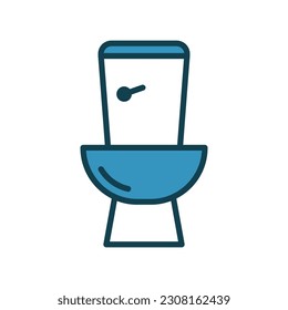 Toilet icon vector on trendy design