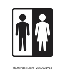 Toilet icon vector on trendy design