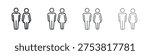 Toilet icon Vector Pictogram for Web and App in Outline Style