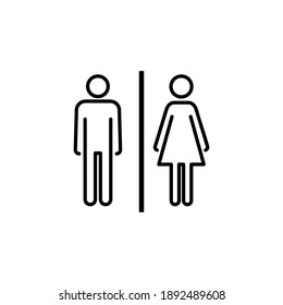 Toilet icon vector. restrooms icon vector. bathroom sign. wc, lavatory