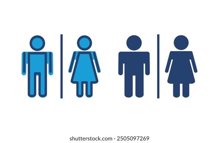 Toilet icon vector. restrooms icon vector. bathroom sign. wc, lavatory