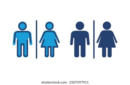 Toilet icon vector. restrooms icon vector. bathroom sign. wc, lavatory