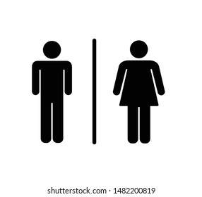Toilet icon vector sign illustration