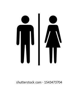 Toilet Icon Vector Toilet Sign Man Stock Vector (Royalty Free) 1543473704