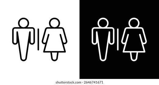 Toilet icon vector simple element illustration editable