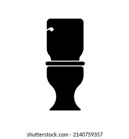 vector de icono de inodoro. forma plana simple