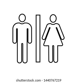 toilet icon vector symbol design template