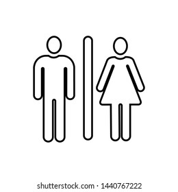 toilet icon vector symbol design template
