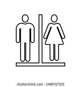 toilet icon vector symbol design template