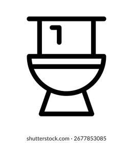 Toilet Icon Vector Symbol Design Illustration