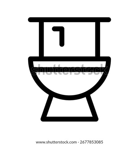 Toilet Icon Vector Symbol Design Illustration