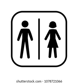 toilet icon vector template