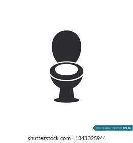 Toilet Icon Vector Template