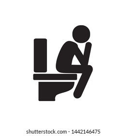 toilet icon vector template design