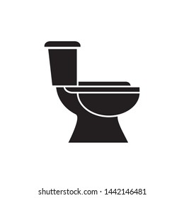 toilet icon vector template design