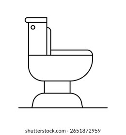 toilet icon with white background vector stock illustration