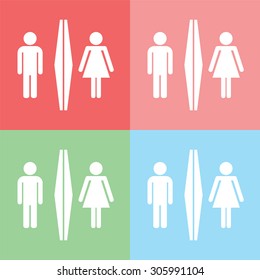 Toilet icons set great for any use.