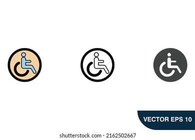 toilet icons  symbol vector elements for infographic web
