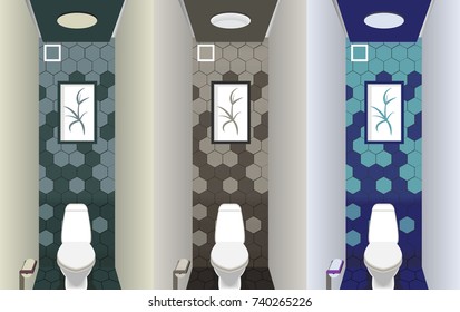 Toilet interior background. 