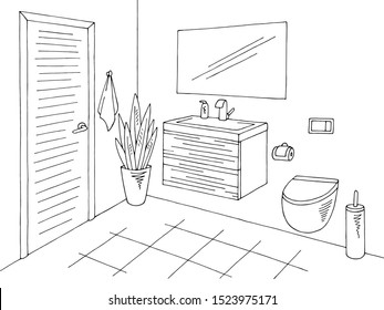 Exhibition Stand Graphic Interior Black White Stock Vector (royalty 