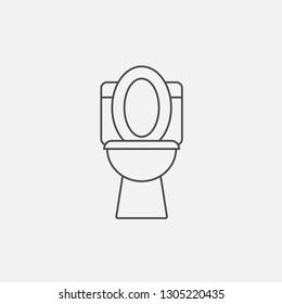 Toilet line icon