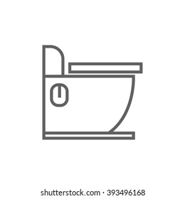 Toilet line icon.