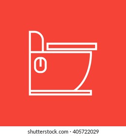 Toilet line icon.