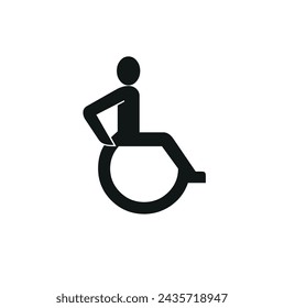 Toilet line icon set. WC sign. Men,women,mother with baby and handicap symbol. Restroom for male, female, transgender, disabled. Vector graphics