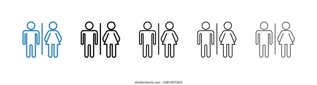 Toilet liner icon vector set.