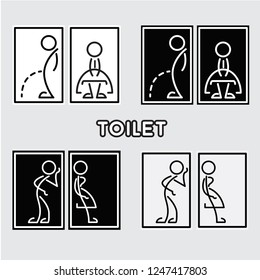 Toilet logo vector
