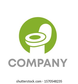 toilet logo vector design template sign