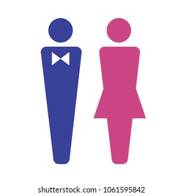 Toilet Male Female Icon Pictogram